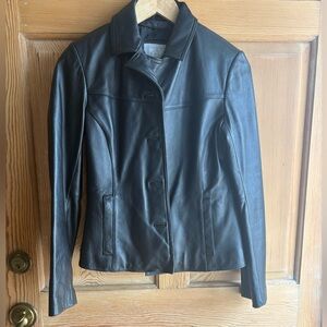Wilsons Leather Women's Classic Black Jacket size Small